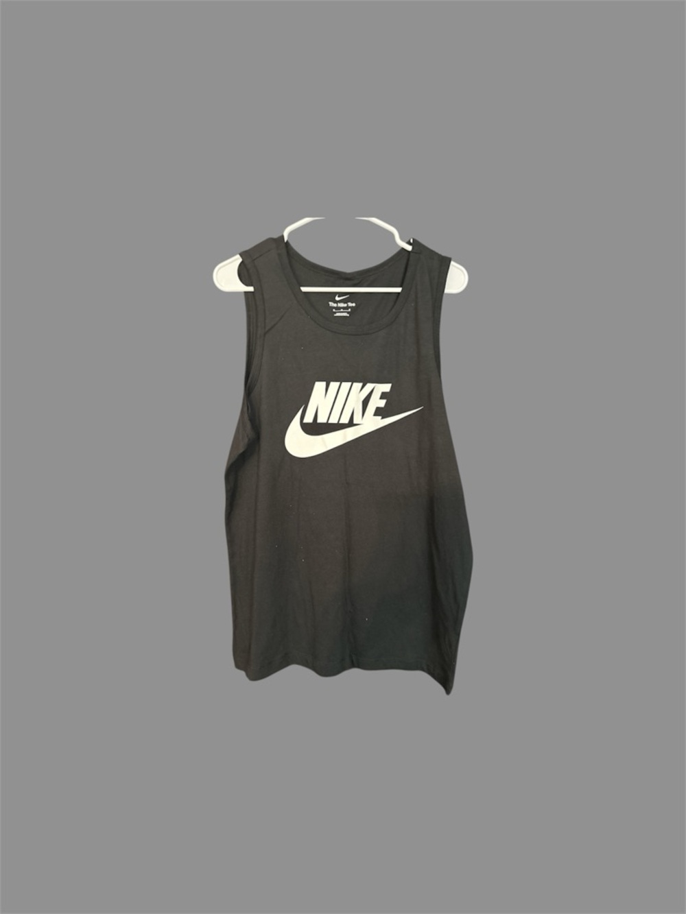 Nike White Retail Tag with Light Blue Label